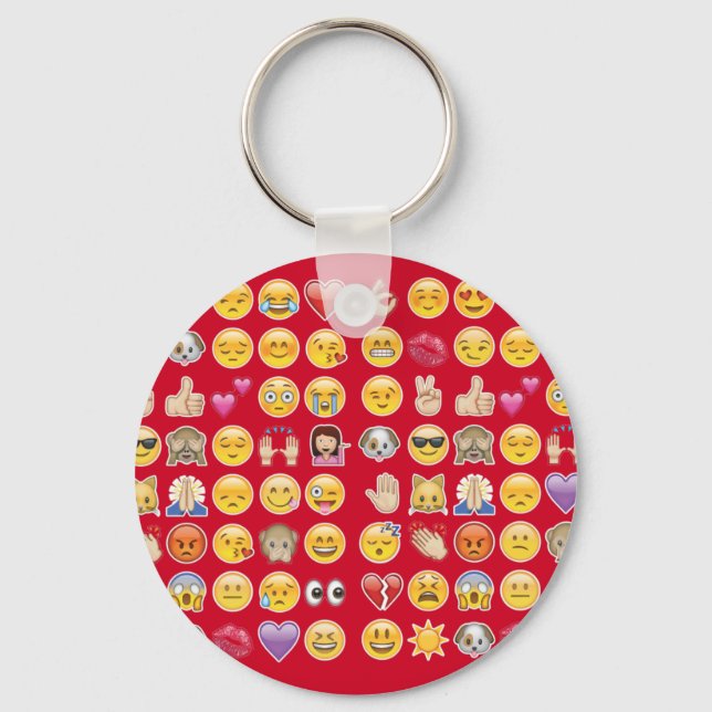 röd emoji nyckelring (Framsida)