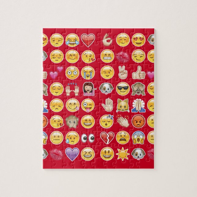 röd emoji pussel (Vertikal)