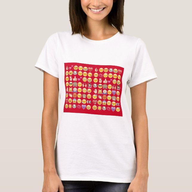 röd emoji t shirt (Framsida)