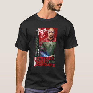 Röd en extremt stor och fantastisk t shirt