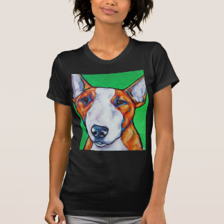 Röd/engelsk tjurTerrier för vit T Shirt