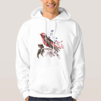 röd fågel hoodie