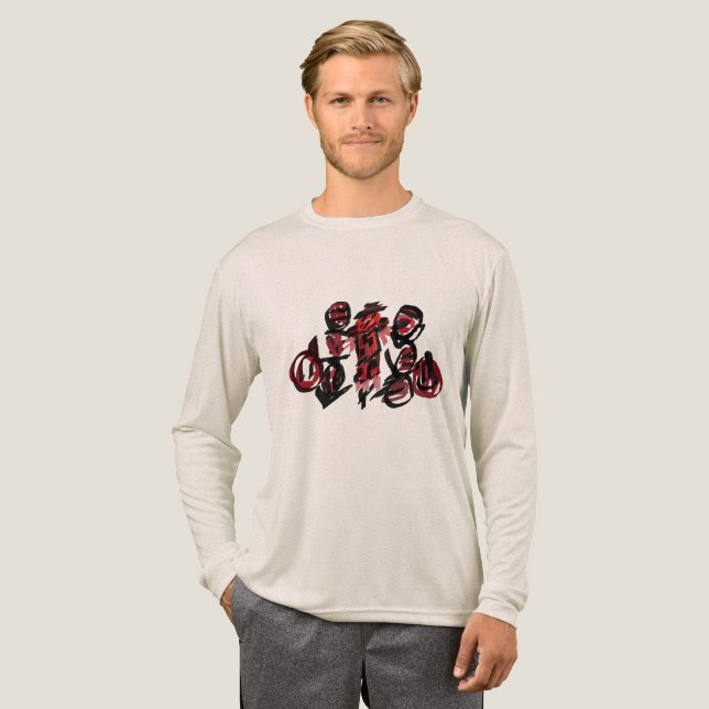 Röd Fågelskrämma höst  T Shirt (Hel framsida)