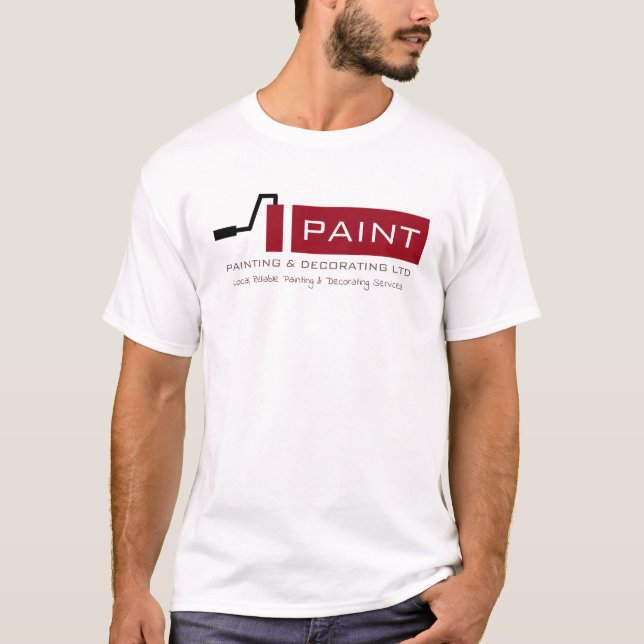 Röd färg, färg och dekorator, Advert T Shirt (Framsida)