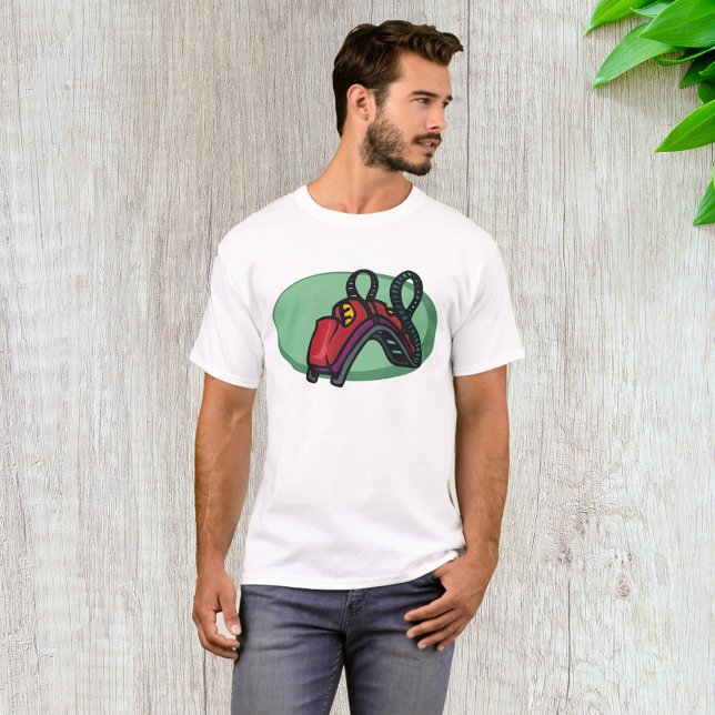 Röd färgad roller Underlägg Ride T Shirt (Skapare uppladdad)