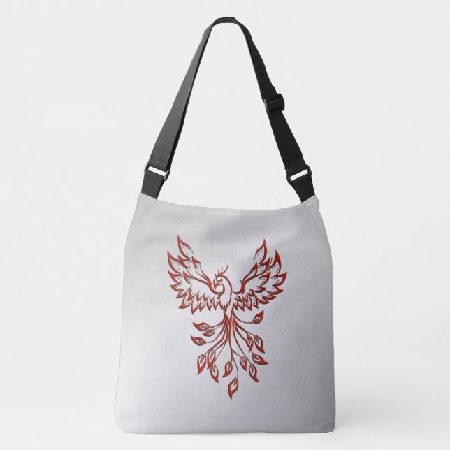 Röd Fenix Stiger Silver Axelväska (Framsida)