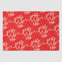 Röd Festlig Ho Ho Ho Jul Holiday Presentpapper