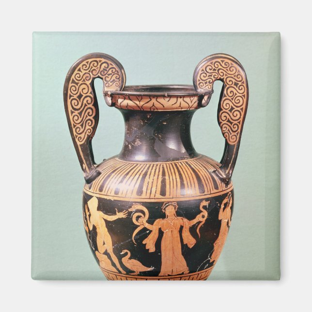 Röd-figur-krater Magnet (Framsidan)