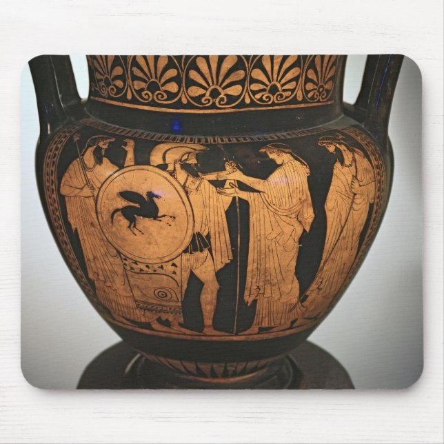 Röd-figur krater musmatta (Framsidan)