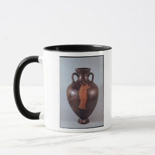 Röd figuramphora för loft mugg