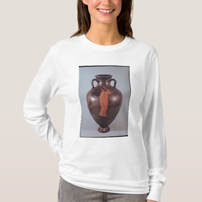 Röd figuramphora för loft tee shirt (Framsida)