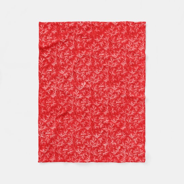 Röd filt för vintagemönsterull (Framsidan)