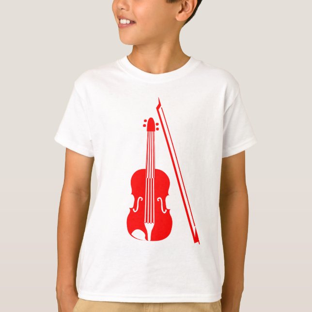 Röd fiol - tee shirt (Framsida)