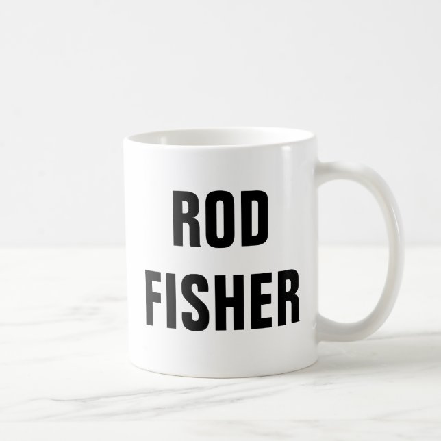 Rod Fisher Funny Flygfiske Citat Kaffemugg (Höger)