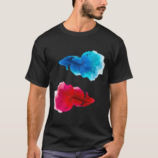 Röd Fisk, Blå Fisk T Shirt (Framsida)