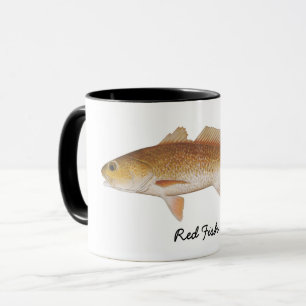 Röd fisk, original- konst av Mary K Mugg