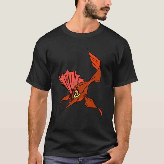 Röd fisk t shirt (Framsida)