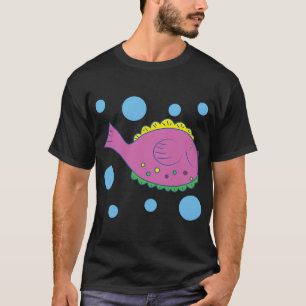 Röd fisk t shirt