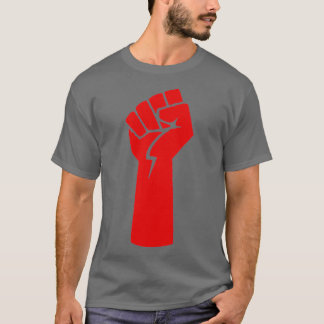 röd fist t shirt