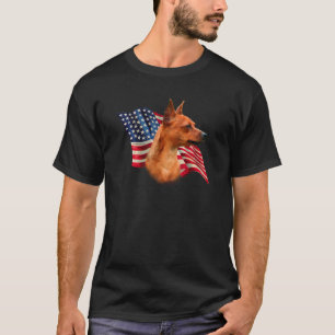Röd) flagga för miniatyrPinscher ( Tee