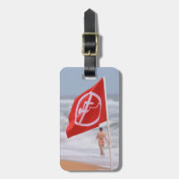 Röd Flagga på Beach - Florida