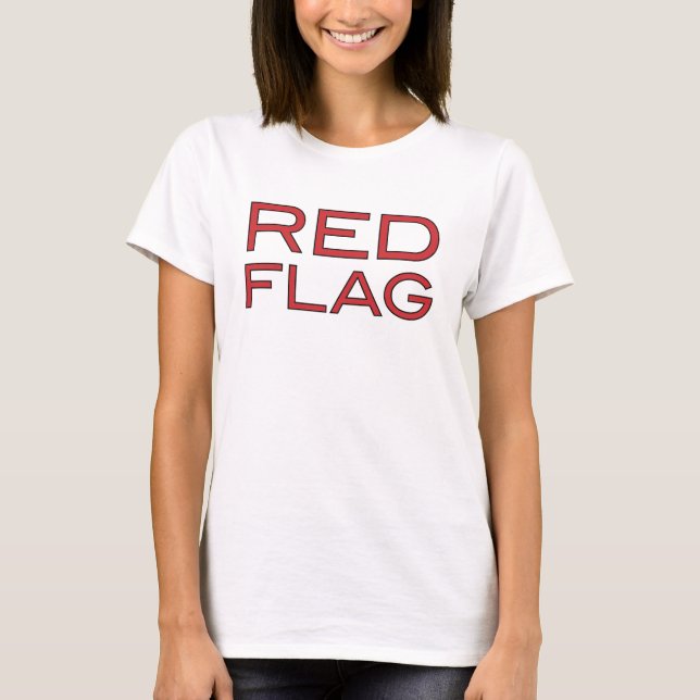 Röd flagga t shirt (Framsida)