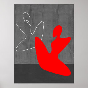 Röd flicka poster