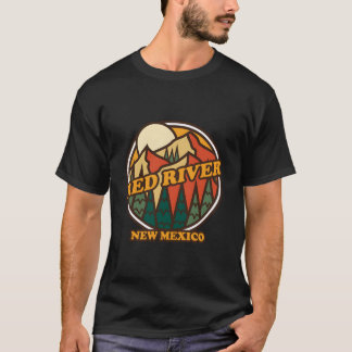 Röd floden New Mexico Bergvandringstryck T Shirt