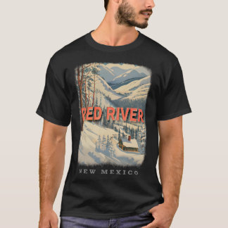 Röd floden New Mexico Nm skidåkning Extravaganza S T Shirt