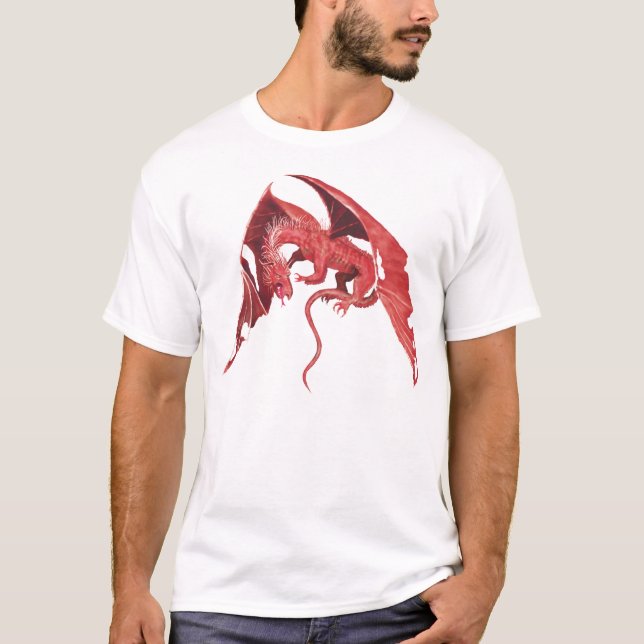Röd flygdrake t-shirt (Framsida)
