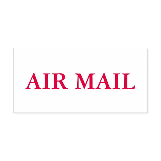 Röd Flygpost Självfärgande Stämpel (Design)
