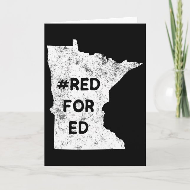 Röd för Ed Minnesota Lärare Folkbibliotek  Kort (Framsida)
