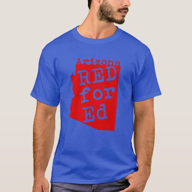 Röd för Ed shirt T (Framsida)