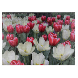 Röd & för vitvårtulpan skärbräda