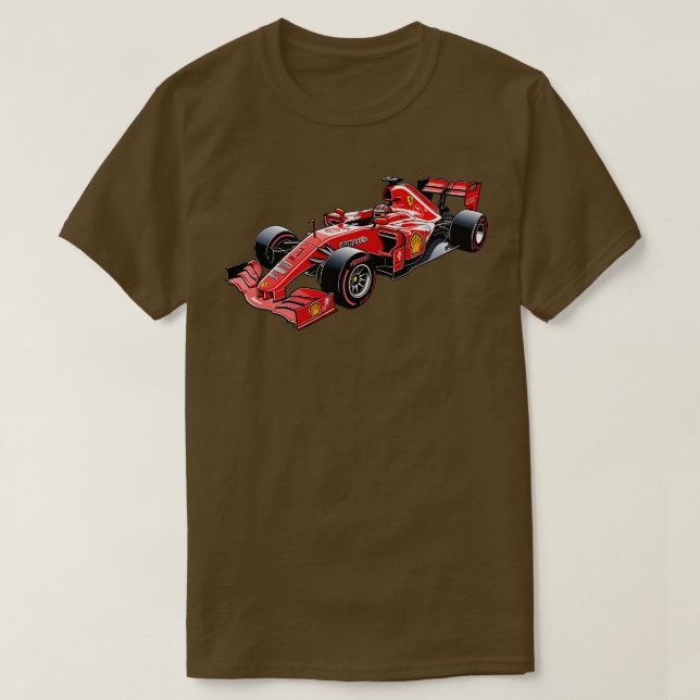 Röd formel 1 t shirt (Design framsida)