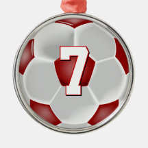 Röd fotbollsspelare Anpassningsbar Jersey - julnum