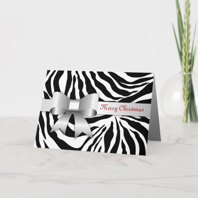 röd fotojulkort för sebra 311-Golden Helgkort (Framsida)