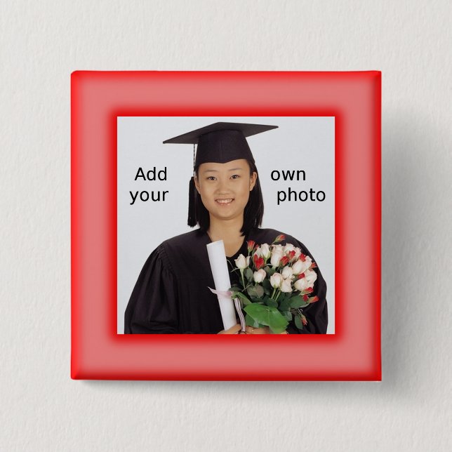 Röd fotoknapp knapp (Framsida)