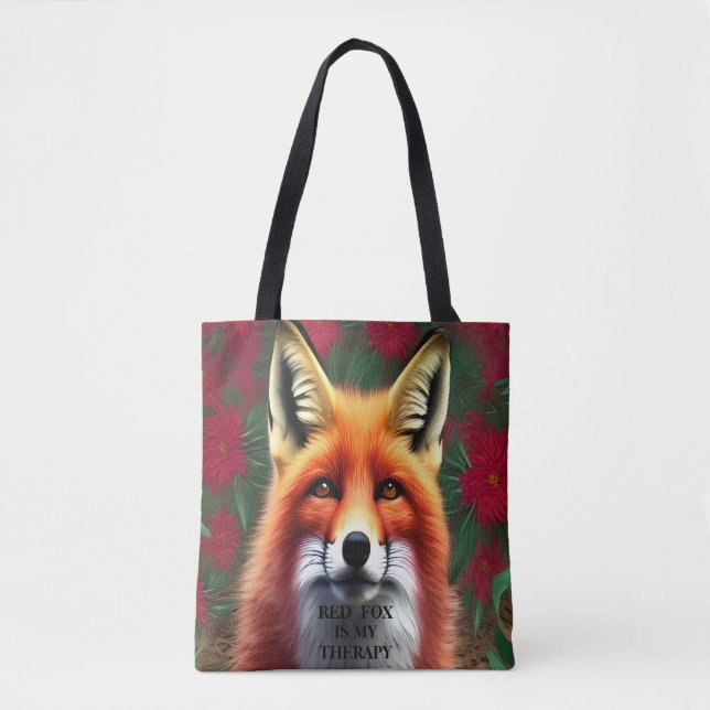 RÖD FOX är min terapidesign Tygkasse (Framsida)