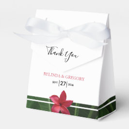 Röd Frangipani Plumeria Bröllop Presentaskar