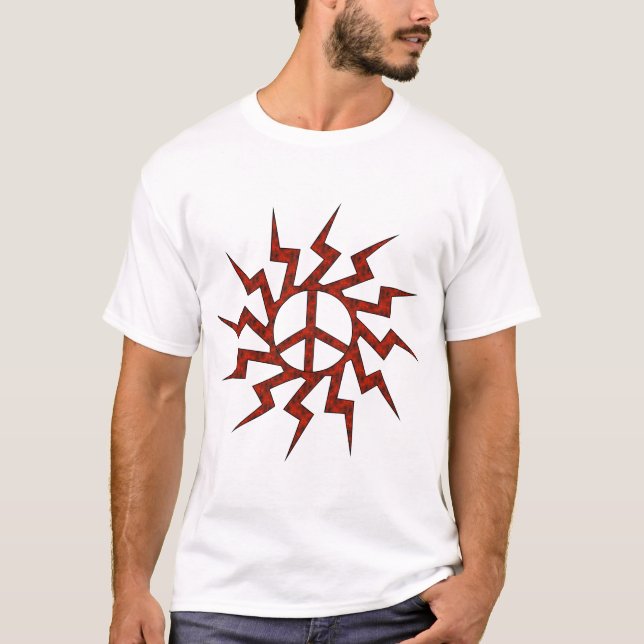 Röd fred suckar stjärnan tee shirt (Framsida)