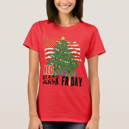 Röd fredag militär utplacering Svart frej jul T Shirt