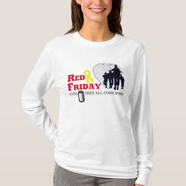 Röd fredag - till dem allt komhem tröja (Framsida)