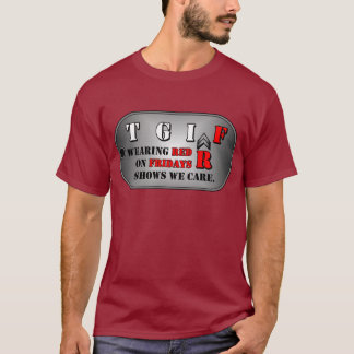Röd fredagmanar skjorta för T Tee Shirt