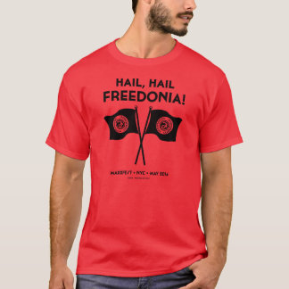 (Röd) Freedonia unisex- utslagsplats, Tee Shirt