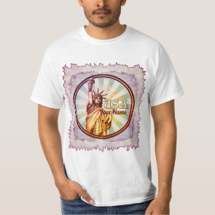 Röd Frihetsgudinnan t-shirt