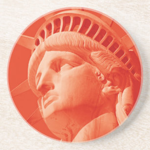 Röd Frihetsgudinnan Underlägg Sandsten