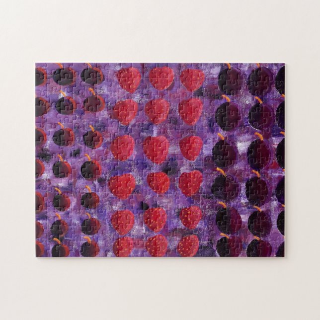 Röd fruktmålning pussel (Horisontell)