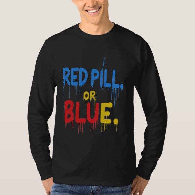 Röd fyllning eller blå t shirt (Framsida)