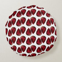 Röd fyllning, Pear Shape Dekorativ kudde, Rund fyl